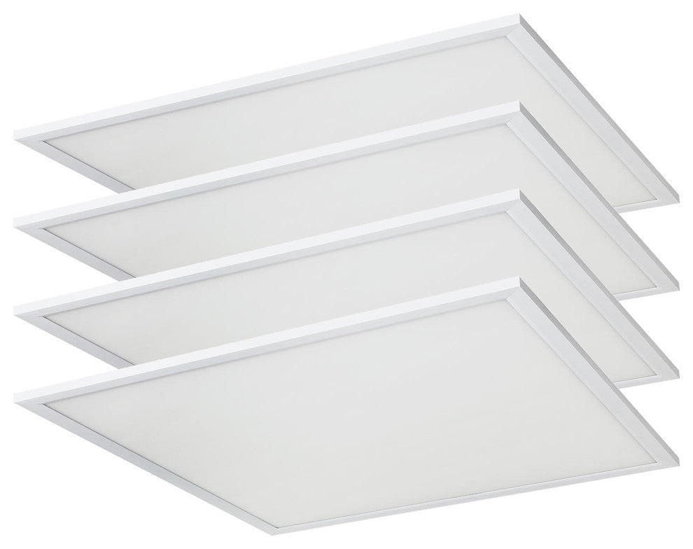 4 Pack Sunlite LED Light Panel, 2'x2', 40 Watt, 5000K Super White, Dimmable