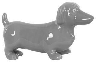 Ceramic Figurine, Gloss Gray