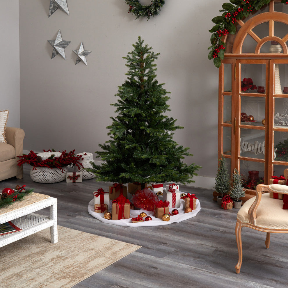 6' Prelit North Carolina Spruce Faux Christmas Tree