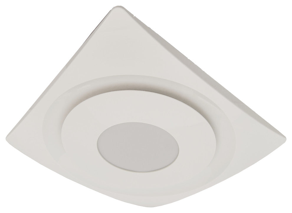 Dimmable 120 CFM Ceiling/Wall Mount Bath Fan, Humidity Sensor, White