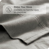 Bare Home Cotton Flannel Sheet Set, Light Gray, Twin Xl