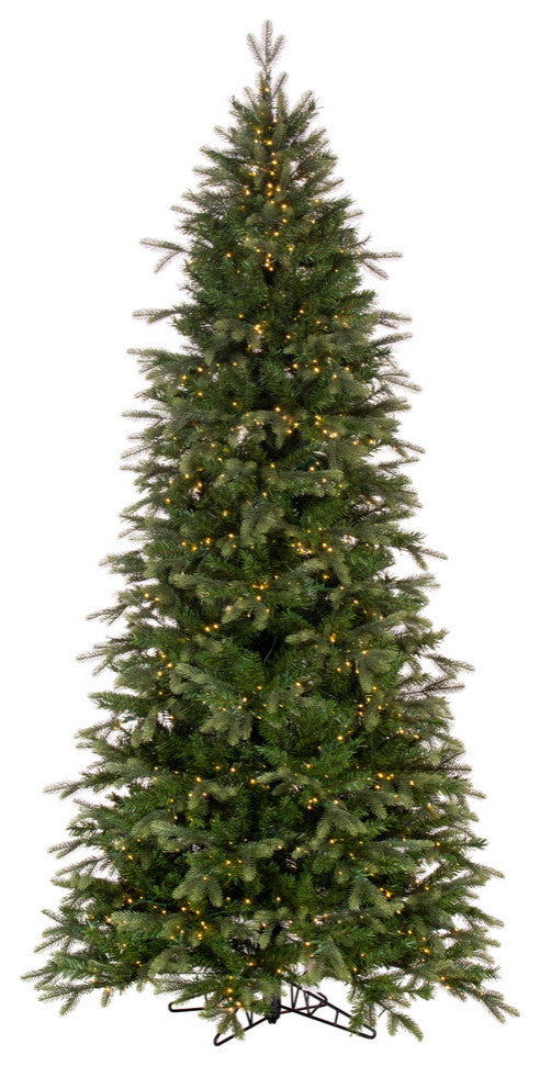 Vickerman Artificial Slim Douglas Fir Christmas Tree, Wide Angle, 9' X 50"