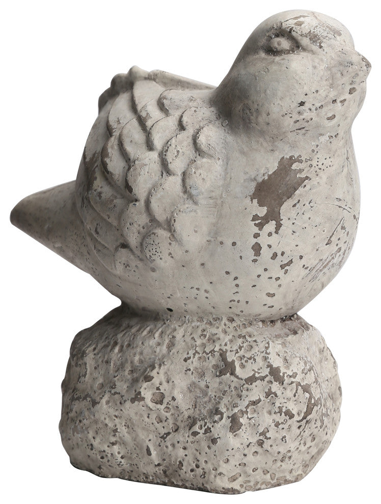 UTC41516 Cement Figurine Distressed Gray