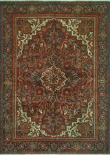 Fine Vintage Heriz Esra Red/Ivory Rug, 6'9 x 9'5