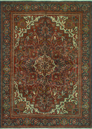 Fine Vintage Heriz Esra Red/Ivory Rug, 6'9 x 9'5