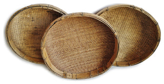 Consigned Jumbo Bamboo Grain Basket