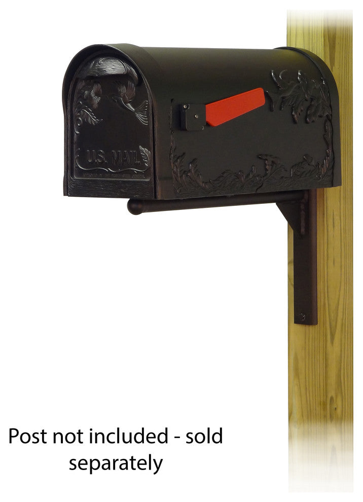 Hummingbird Curbside Mailbox With Ashley Front Single Mailbox Mounting Bracket