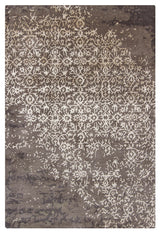 Rupec Contemporary Area Rug, Gray and Cream, 5'x7'6"