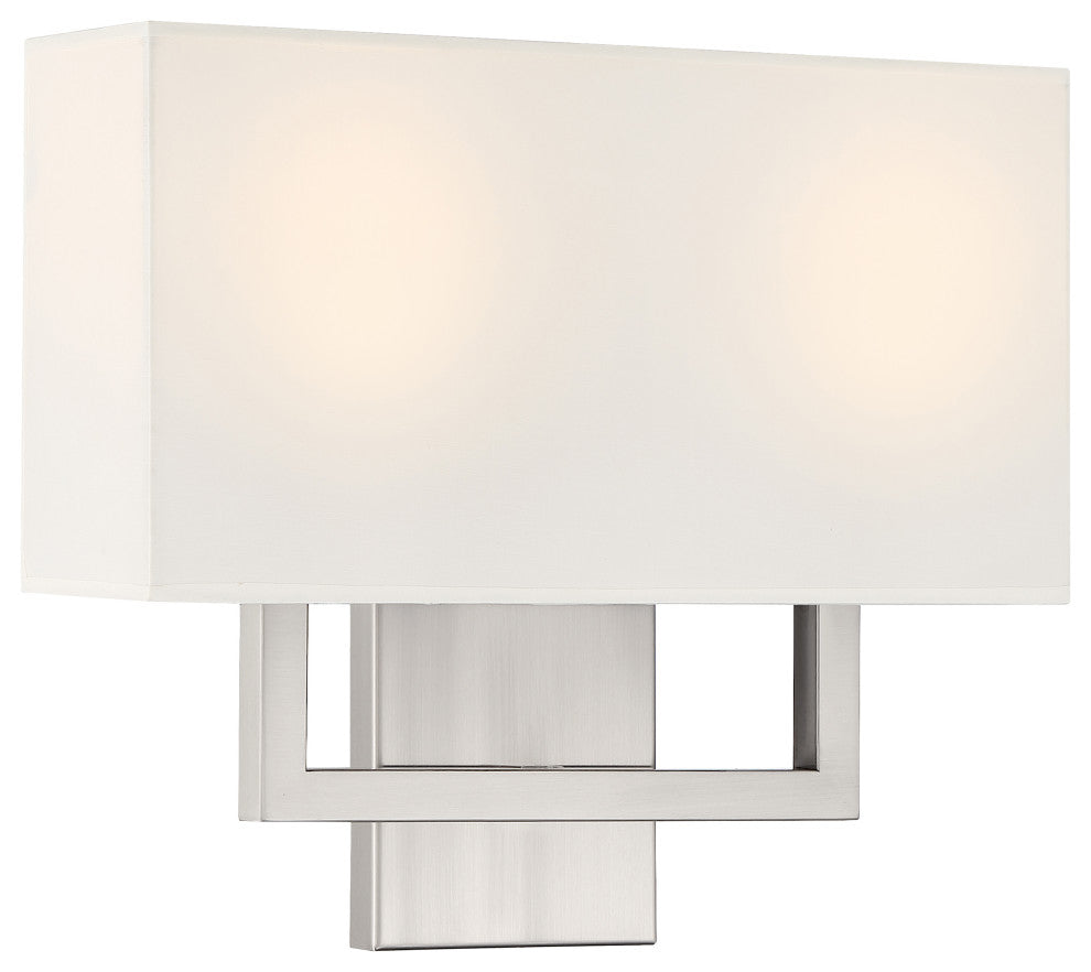 Access Mid Town 2-Light LED Wall Sconce Brushed Steel