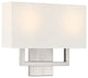 Access Mid Town 2-Light LED Wall Sconce Brushed Steel