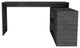 Dallas L-Shaped Home Office Desk with 2 Open Shelves and Cabinet, Smokey Oak