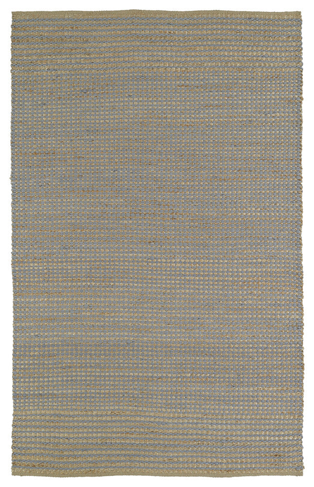Kaleen Colinas Collection Rug, Natural Fiber, Light Blue, 8'x10'