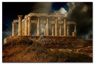 'Temple of Poseidon' Canvas Art by Lois Bryan