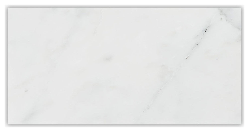 Asian Statuary Premium Honed 12x24 Micro Beveled Marble Tile