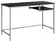 Computer Desk Home Office Laptop 48"L Work Metal Laminate Brown Grey