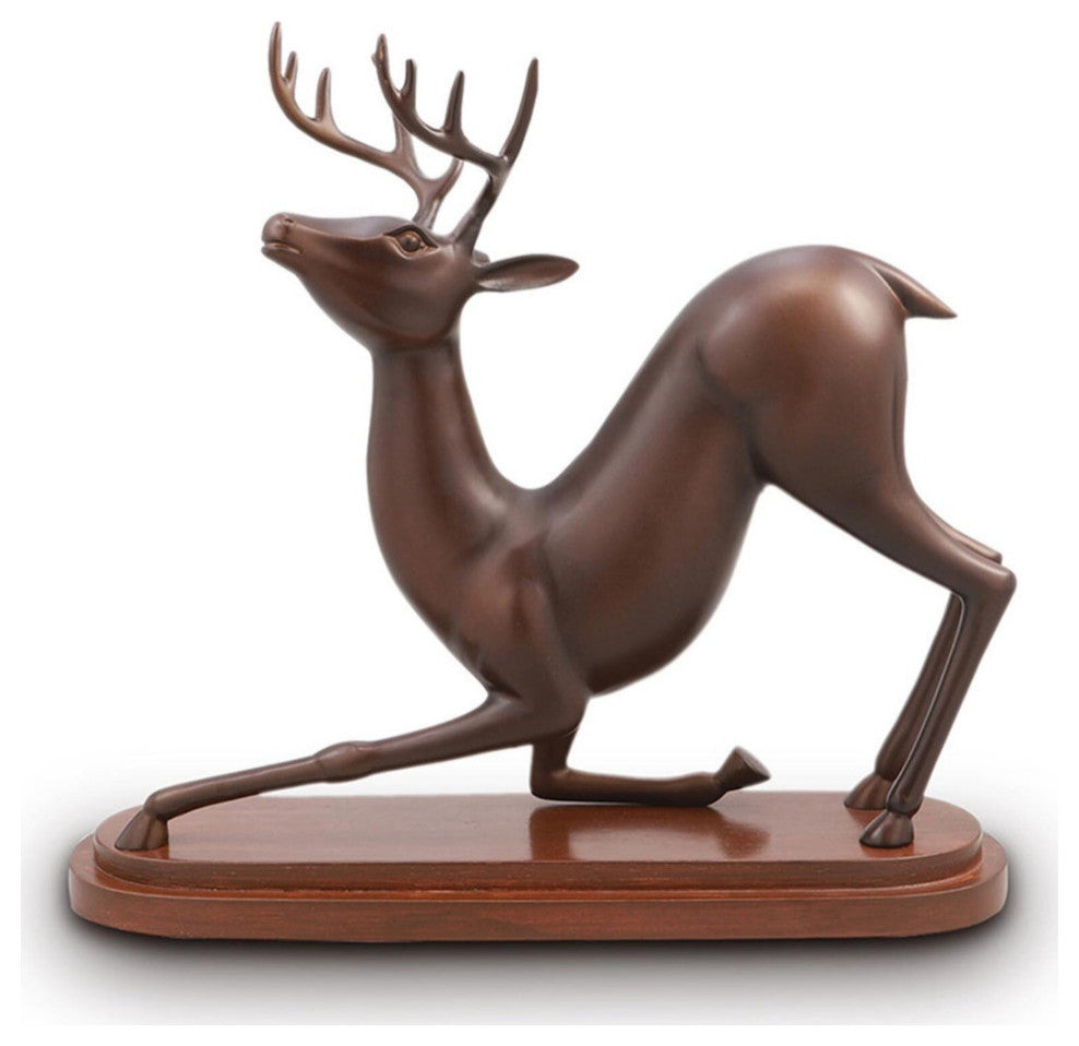Stretching Deer Desktop Decor