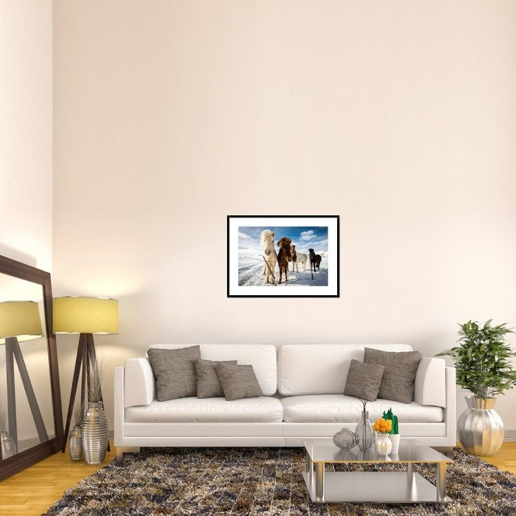 "Icelandic Hair Style" Framed Digital Print by Mike Leske, 38"x28"
