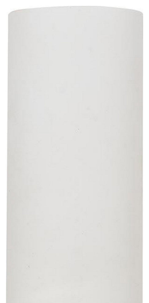 Benzara BM220720 Cylindrical Dual Lighting Wall Lamp, Switch, S/2, Silver/White