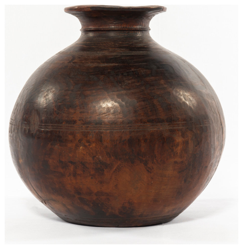 Found Wooden Jar-Reclaimed Natural