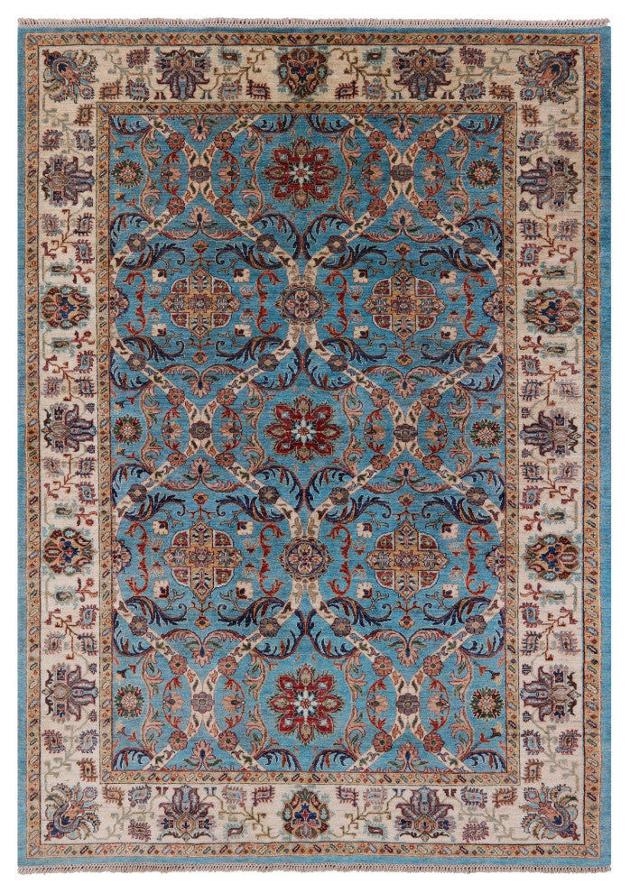 Handmade Persian Tabriz Wool Rug 7' 0" X 9' 8" Q8329