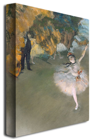 'The Star, 1876' Canvas Art by Edgar Degas