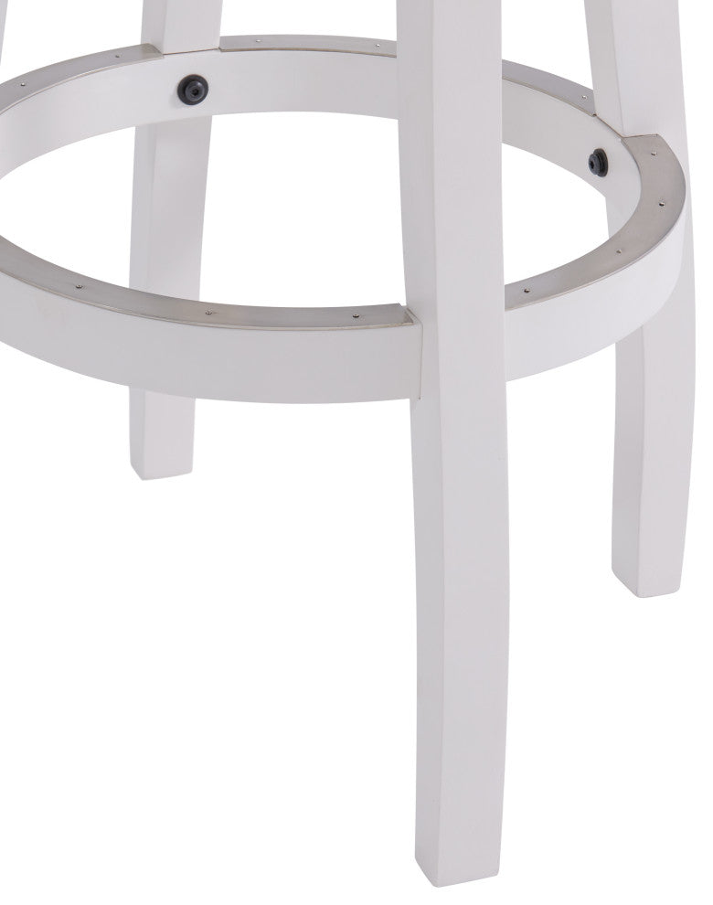 Ellie Bar Stool, White, Bar Height