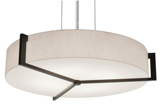 Apex LED Pendant, Espresso Finish, Linen White Shade, 21"