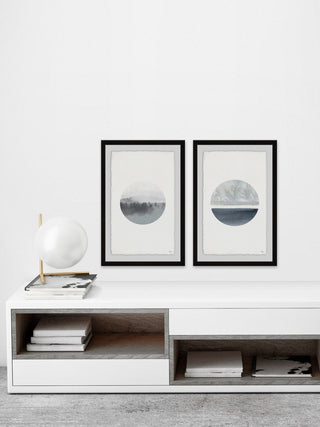 Two Views Diptych, Set of 2, 20x30 Panels