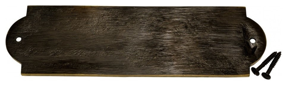 Renovators Supply Gate Name Plate Tag" BE AWARE OF THE DOG" Polished Solid Brass