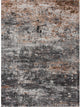 5??x 8??Gray And Orange Storm Area Rug