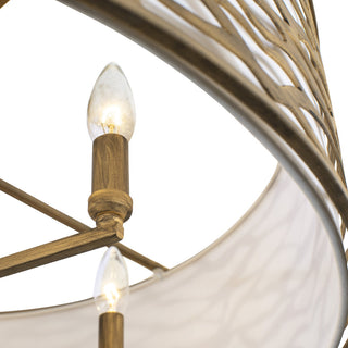 Kato 6-Lt Convertible Semi-Flush/Pendant - Havana Gold