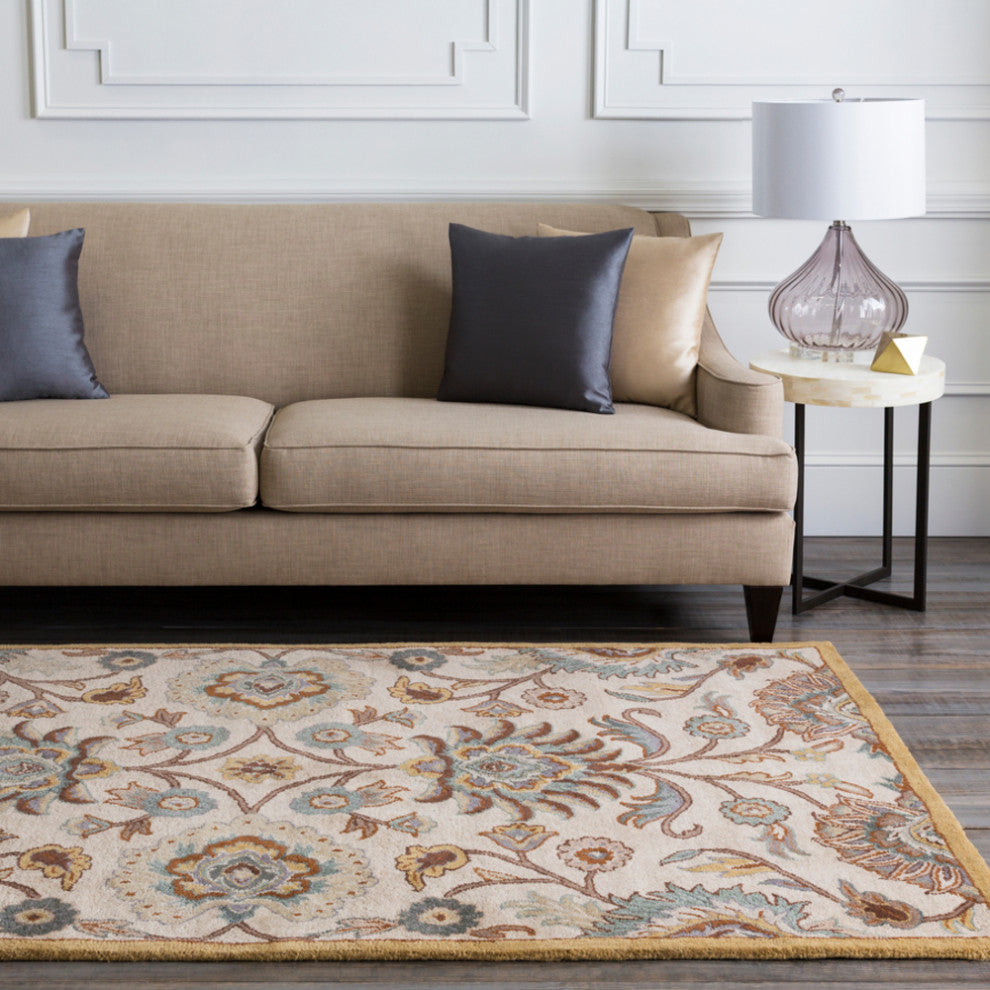 Surya Caesar CAE-1012 Traditional Area Rug, Medium Gray, 3' x 12' Runner