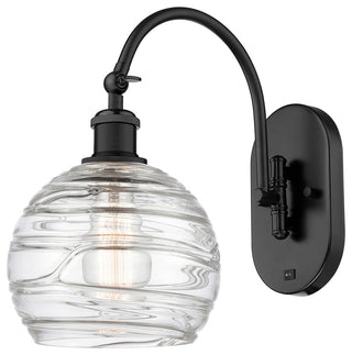 Innovations 518-1W-BK-G1213-8 1-Light Sconce, Matte Black