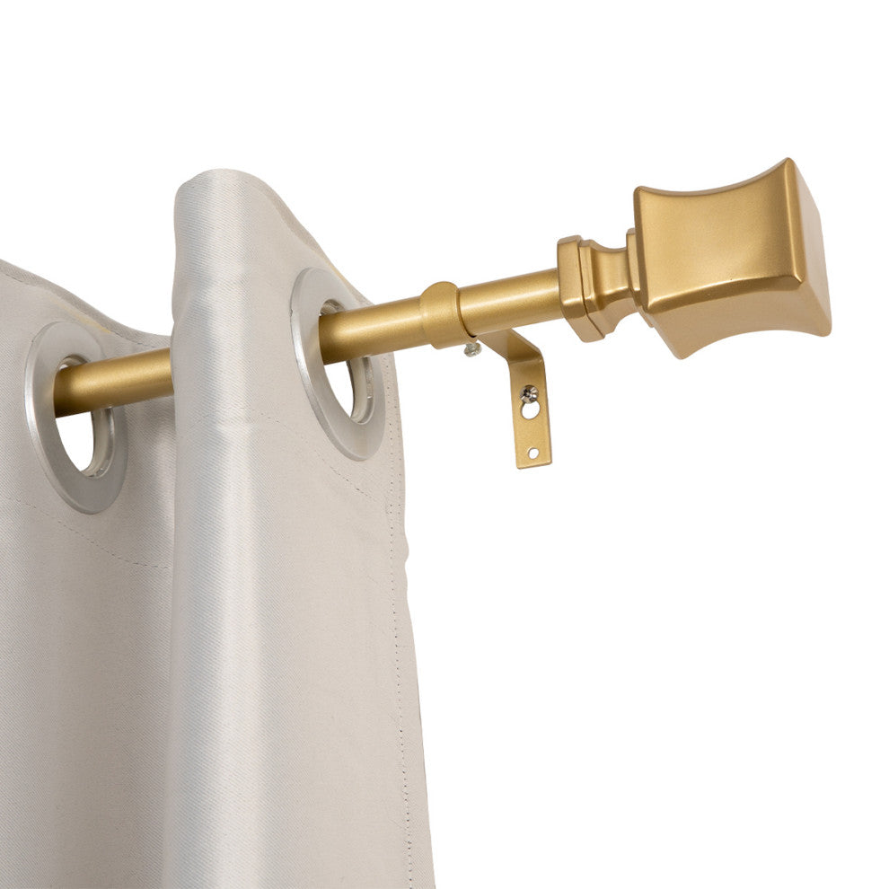 UTOPIA ALLEY 3/4 Inch Curtain Rod - Curtain Rods For Windows, Gold, 86"-120"