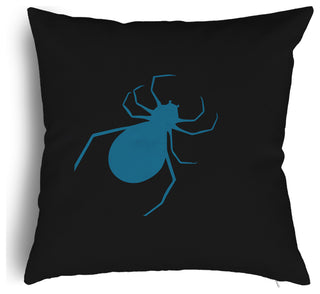 Halloween Spiders Accent Pillow With Removable Insert, Unreal Teal, 20"x20"