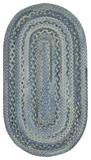 Harborview Braided Oval Rug, Blue, 11'4"x14'4"