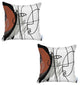 Set of 2 Red Boho Chic Printed Pillow Covers
