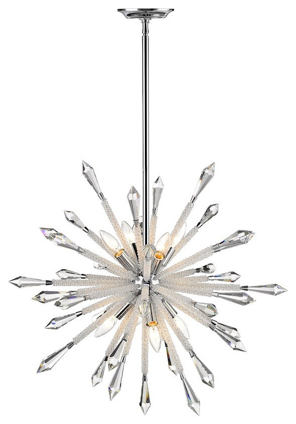 Zlite 4002-8 8-Light Chandelier, Clear