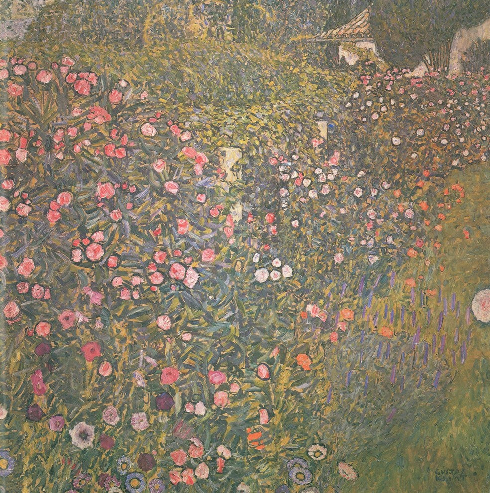 Gustav Klimt Italian Horticultural Landscape, 20"x20" Wall Decal