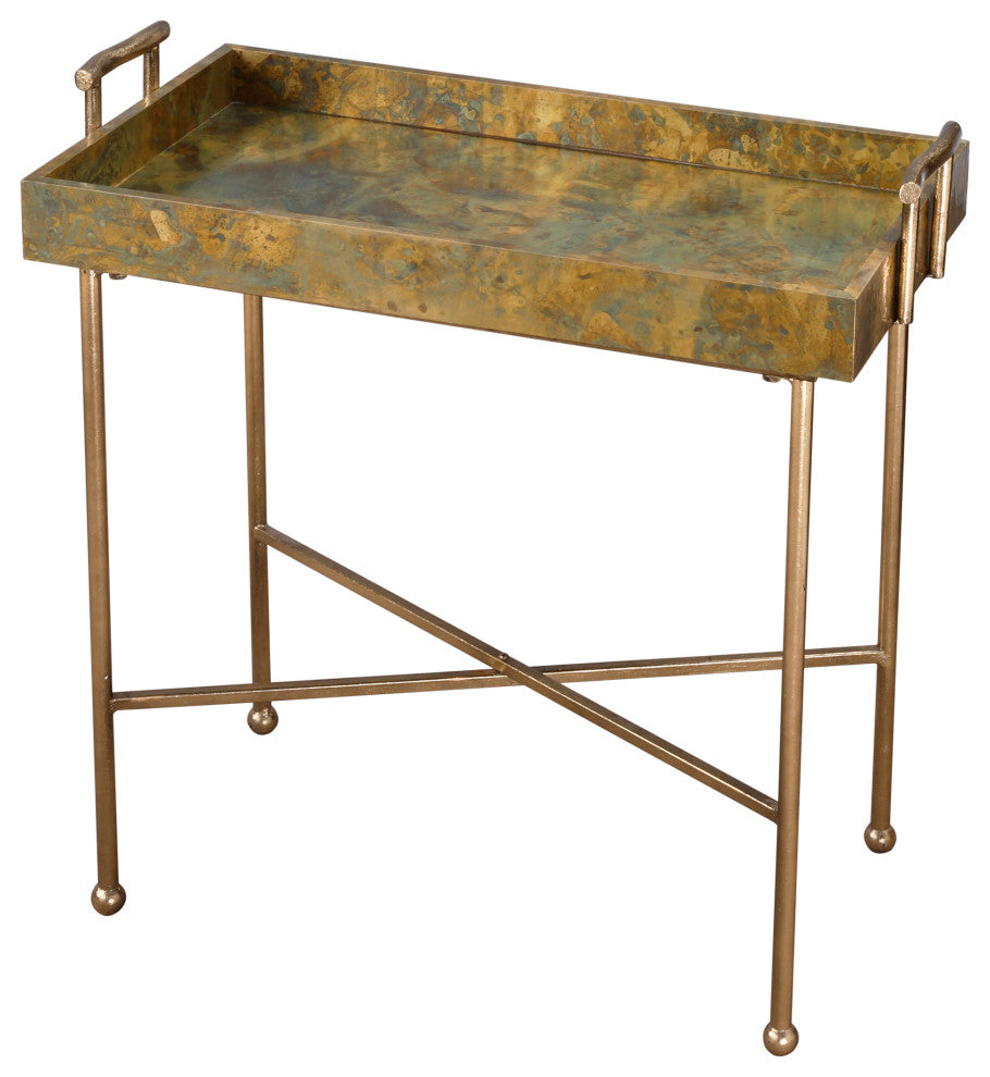 Uttermost Couper Oxidized Tray Table