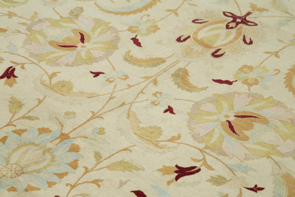Rug N Carpet - Handwoven Oriental 10' 0" x 13' 10" Large Oushak Area Rug