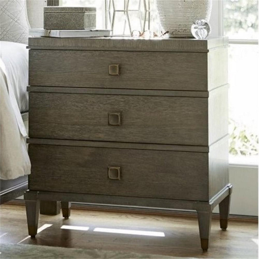 Beaumont Lane 3 Drawer Nightstand in Brown Eyed Girl