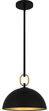 Quoizel CEO1812 Cleo 12"W Pendant - Matte Black
