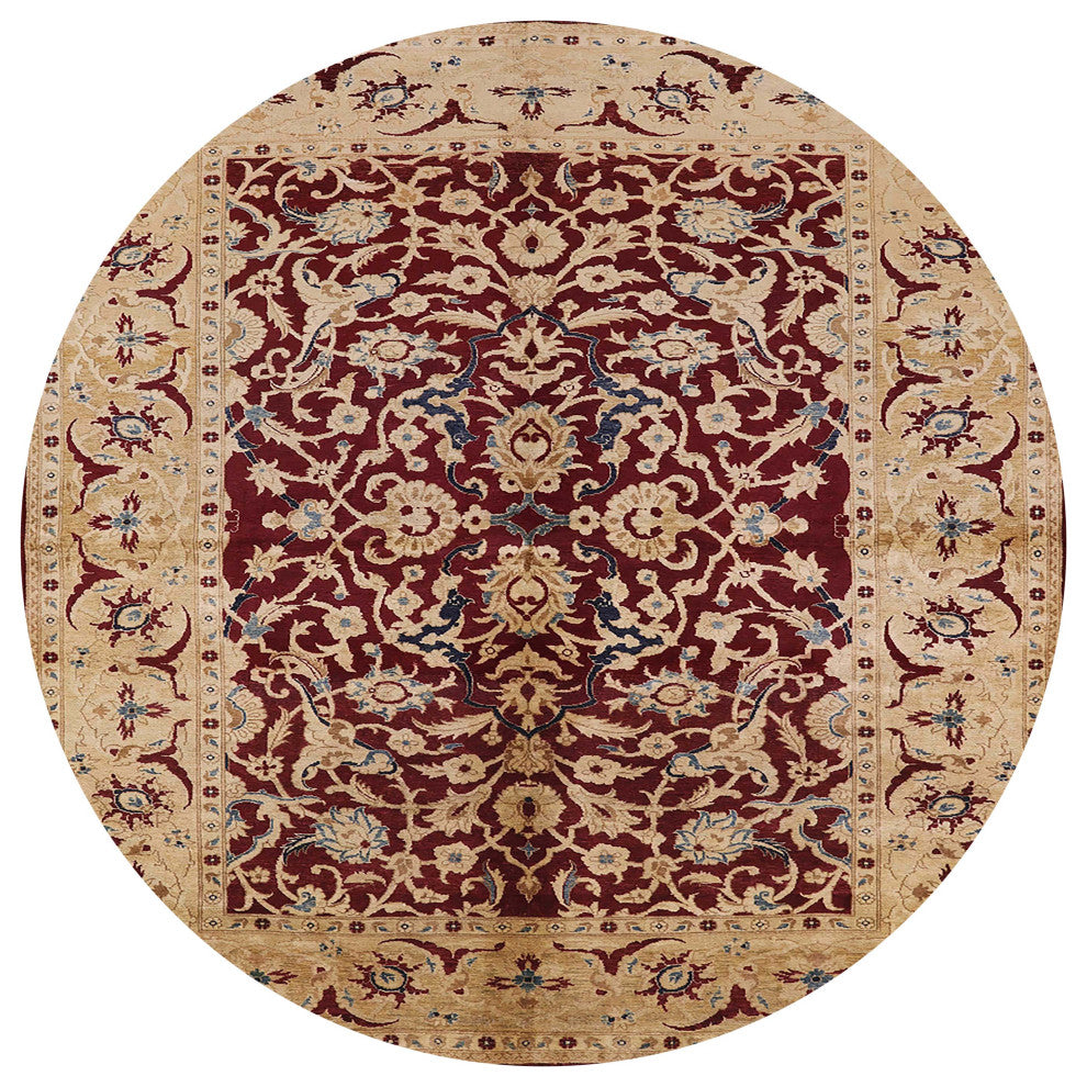 Ahgly Company Indoor Round Mid-Century Modern Area Rugs, 4' Round