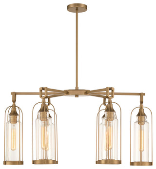 35" 6-Light Outdoor Oval Chandelier