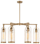 35" 6-Light Outdoor Oval Chandelier