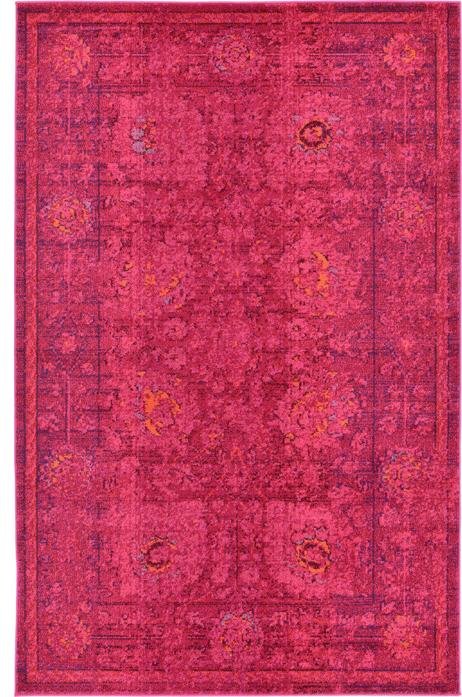 Unique Loom Red Salamanca Medici 5'x8' Area Rug