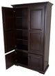 Extra Wide Kitchen Pantry Cabinet, Iron Ore