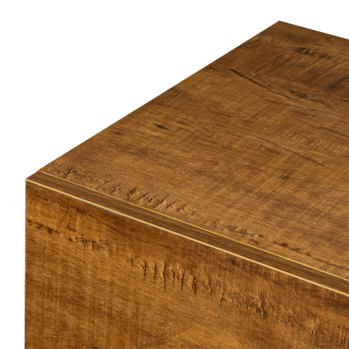 Three drawers MDF WALL-MOUNTED TV Cabinet with Walnut finish