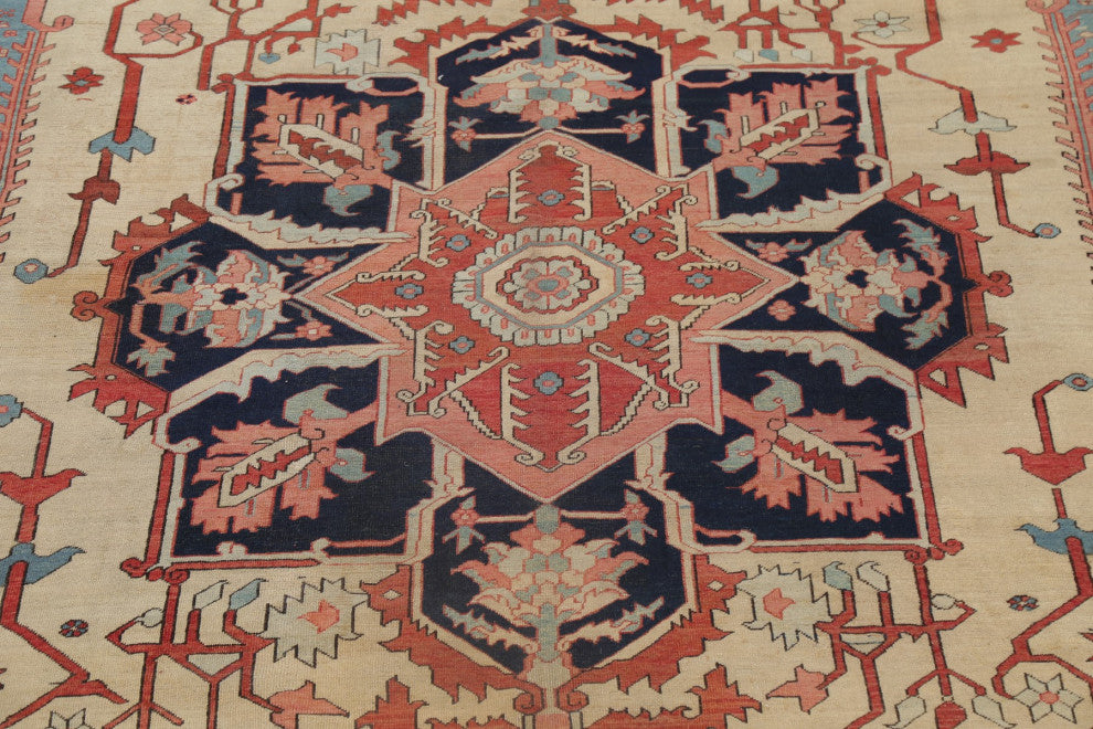 Consigned, Antique Handmade Faded Traditional Persian Area Rug, Green, 11x15